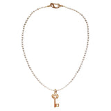 Pearl Necklace Love Key