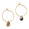 Smoky Quartz Hoop Earrings Xenia