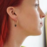 Smoky Quartz Hoop Earrings Xenia