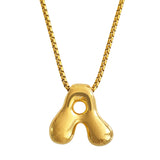 Bubble Initial Necklace