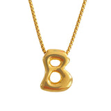 Bubble Initial Necklace