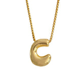 Bubble Initial Necklace