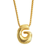 Bubble Initial Necklace