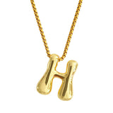Bubble Initial Necklace
