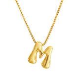 Bubble Initial Necklace