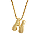 Bubble Initial Necklace