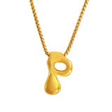 Bubble Initial Necklace