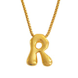 Bubble Initial Necklace