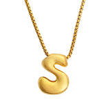 Bubble Initial Necklace