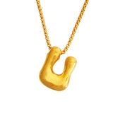 Bubble Initial Necklace