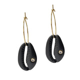 Black Shell Earrings Kamari
