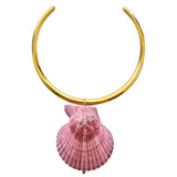 Pink Moon Shell Necklace