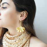 Gold Statement Earrings Ali