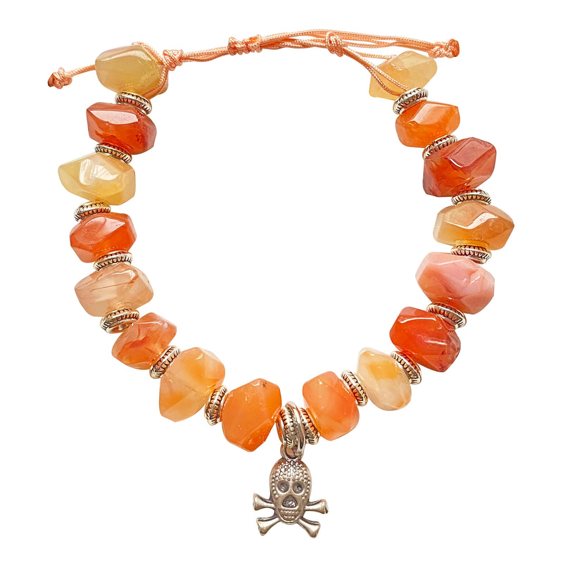 Pink Agate Necklace Trinity