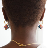 Ceramic Fish Hoop Earrings Martin