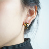 Noir Panther Studs