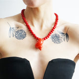 Necklace Sienna - red
