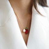 Murano Glass Watermelon Necklace