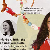 Ceramic Fish Leather Bracelet Ocean