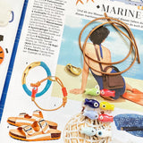 Ceramic Fish Leather Bracelet Ocean