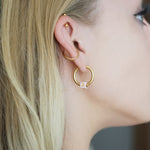 The Alphabet Hoop Earring