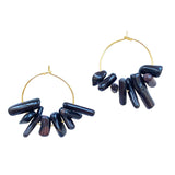 Black Coral Earrings Amelie