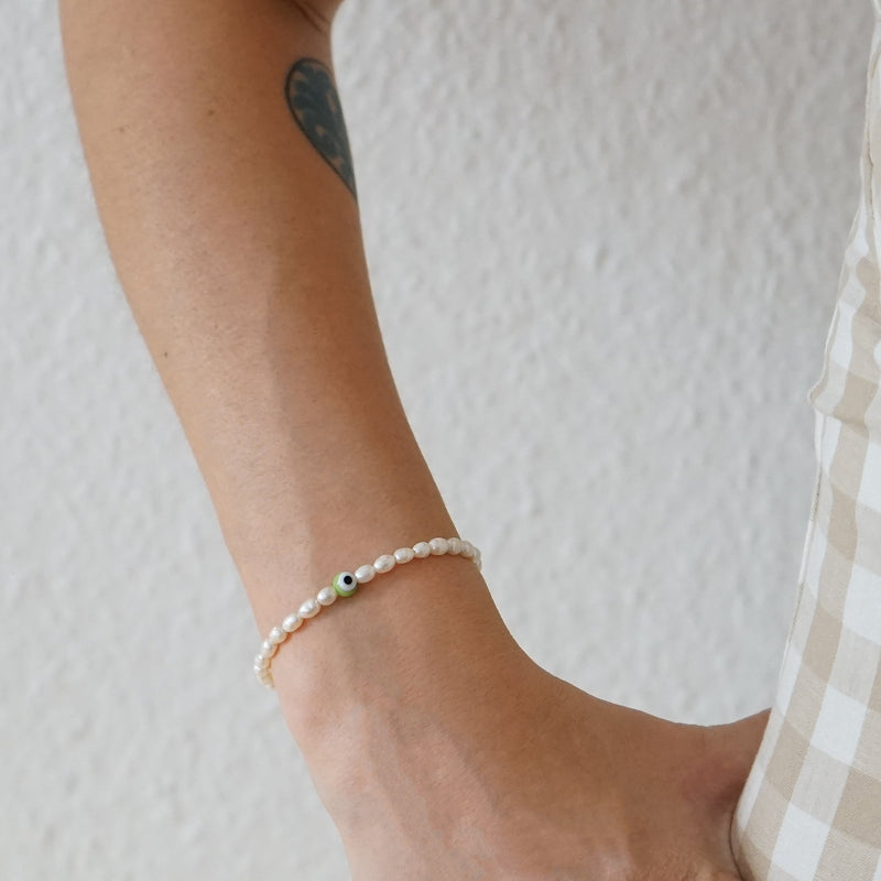 Evil Eye Pearl Bracelet Dasha