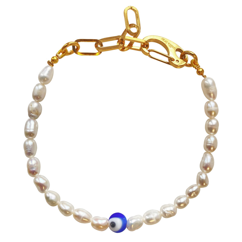 Evil Eye Pearl Bracelet Dasha