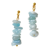 Aquamarine Drop Earrings Courage
