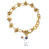 Chunky Bold Chain Bracelet Astronaut
