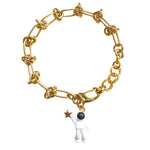 Chunky Bold Chain Bracelet Astronaut