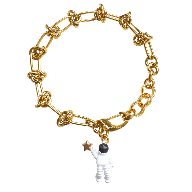 Chunky Bold Chain Bracelet Astronaut