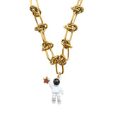 Chunky Bold Chain Necklace Astronaut