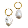 Hoop Earrings Baroque Pearls Kira