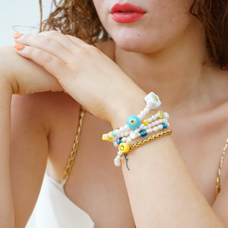 The Happy Mushroom Smiley Bracelet