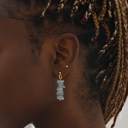 Aquamarine Drop Earrings Laila