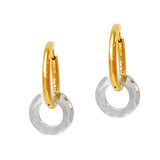 Circle Crystal Earrings Greta