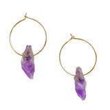 Amethyst Earrings Third Eye