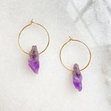 Amethyst Earrings Third Eye