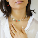 Mixed Gemstone Necklace O'ahu