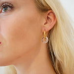 Circle Crystal Earrings Greta