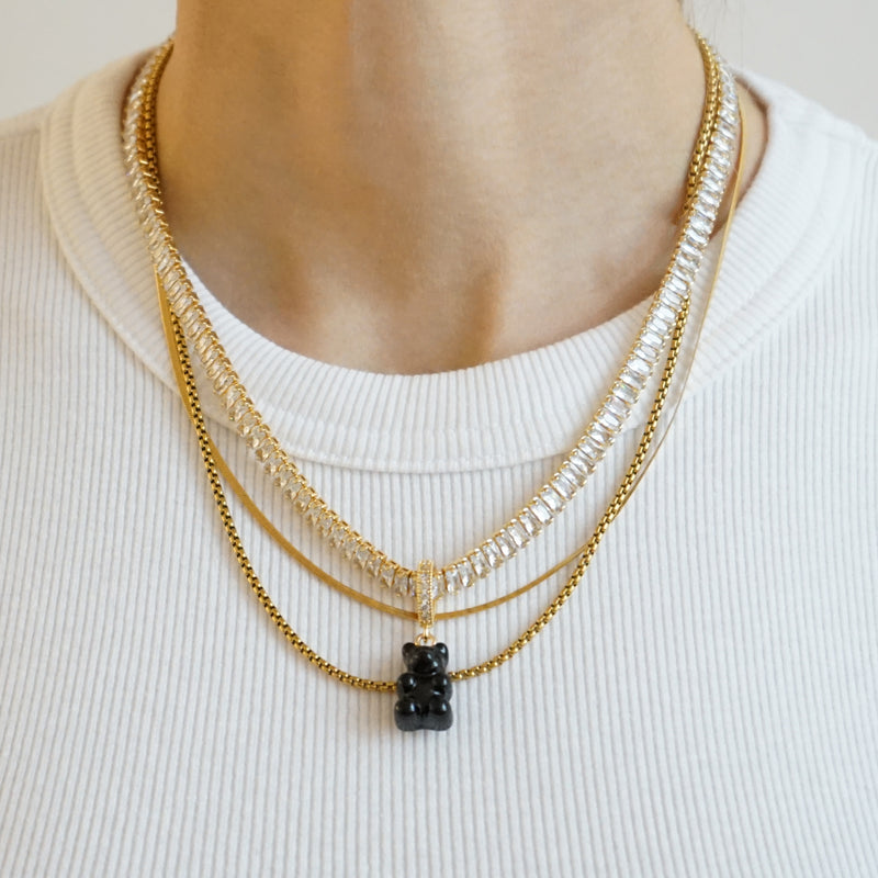 The Black Gummy Bear Charm Pendant