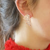 Roségold Half Leaf Earrings