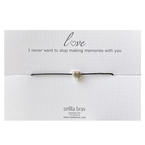 Sterling Silver Heart Good Luck Bracelet