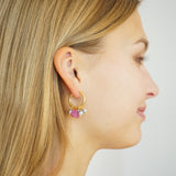 Pearl Jade Hoop Earrings Brenda