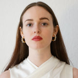 Pearl Hoop Earrings Jade