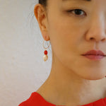 Turquoise Pearl Hoop Earrings Jamie