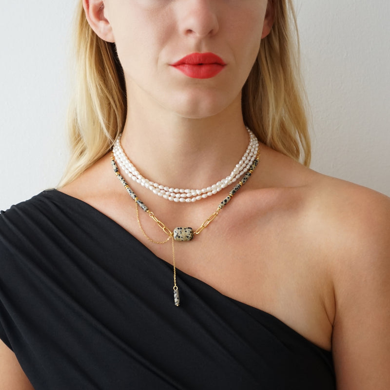 Layered Pearl Necklace Ada