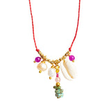 Cowrie Pearl Turquoise Necklace Kaira