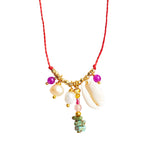 Cowrie Pearl Turquoise Necklace Kaira